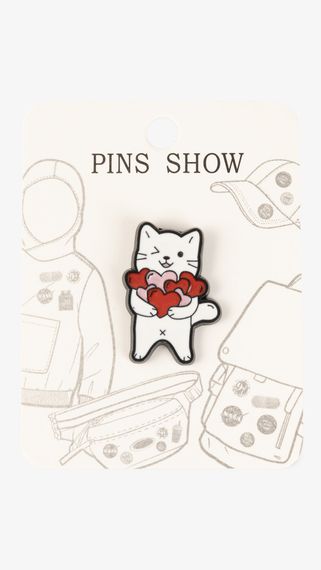 Значок Котик 0928102521-6 Різнокольоровий shop (2000999540073)