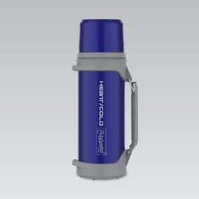 Термос для напитков 1,2 л Maestro MR-1631-120N-BLUE нержавеющая сталь сохраняет тепло и холод