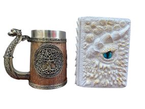 Подарунковий набір Кухоль 3D Вікінг і Дракон і Блокнот 3D «Око Крижаного Хранителя»