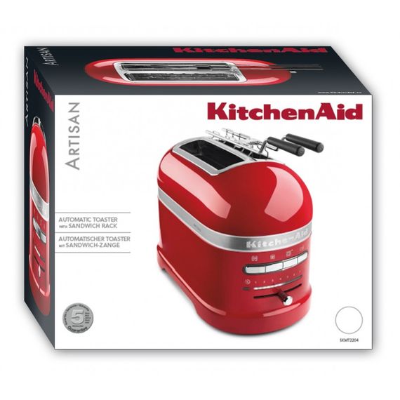 Тостер KitchenAid 5KMT2204EER Artisan, на 2 хлібця, червоний | Зображення 3