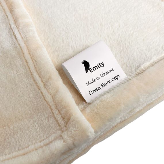 Плед Emily Manner велсофт 150х200 см 300 гм2 Beige (94326291) | Зображення 7