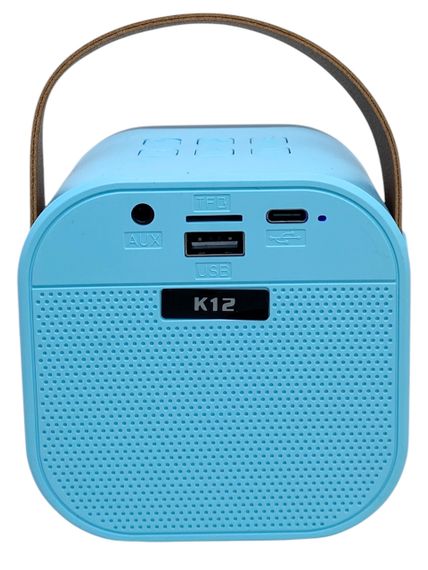 Караоке система детская колонка 2 микрофона bluetooth с подсветкой, регулятором громкости беспроводная K12 | Зображення 3