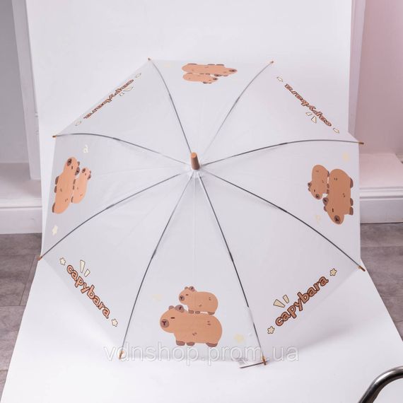 Класична парасолька-тростина напівавтомат з поліестеру 8 спиць діаметр 92 см HP-23-10 | Зображення 5