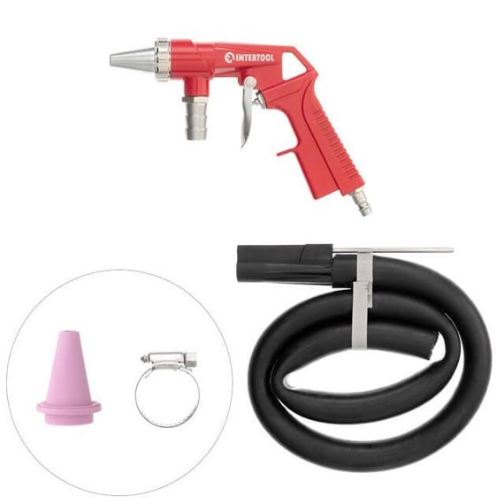 Пістолет піскоструминний пневматичний зі шлангом INTERTOOL PT-07061
