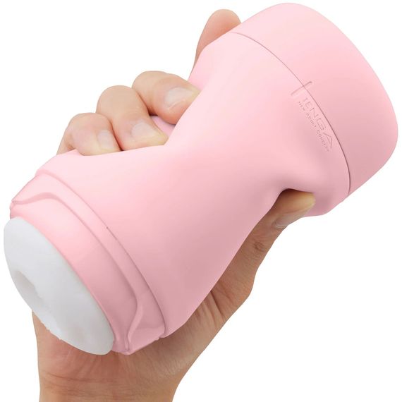 Мастурбатор TENGA PUFFY Strawberry Pink, ультрам’який матеріал, багаторазовий, наскрізний | Зображення 5