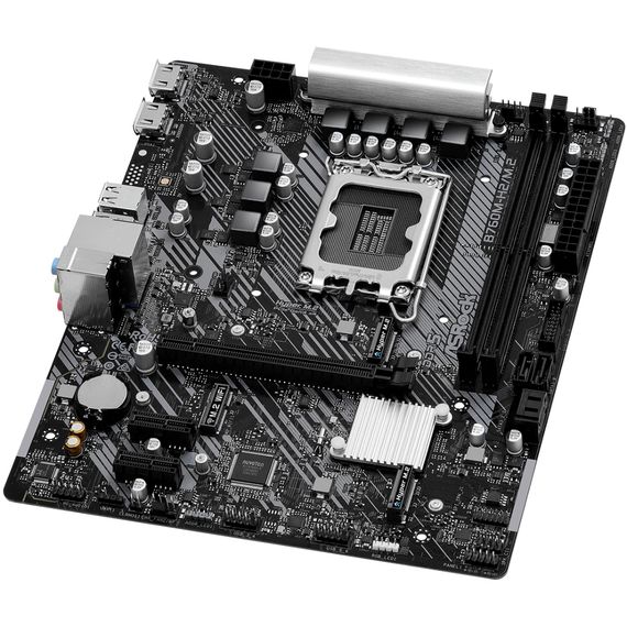 ASRock B760M-H2/M.2 (1700/B760, 2*DDR5, 1xPCIex16, 4xSATAІІІ, 2xM.2, GLan, 7.1ch, mATX) | Зображення 2