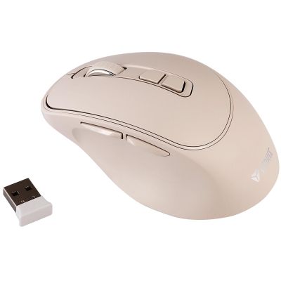 Мышка YENKEE YMS 2080BG Slider Wireless Beige (45019321) | Зображення 1
