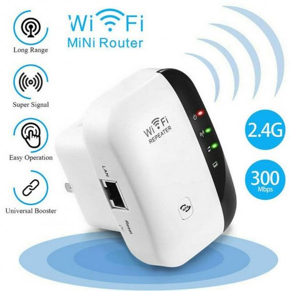 Бездротовий WI-FI репітер – підсилювач сигналу 802.11N/B/G 2dBi ∙ Розширювач діапазону WI-FI мережі в розетку | Зображення 4