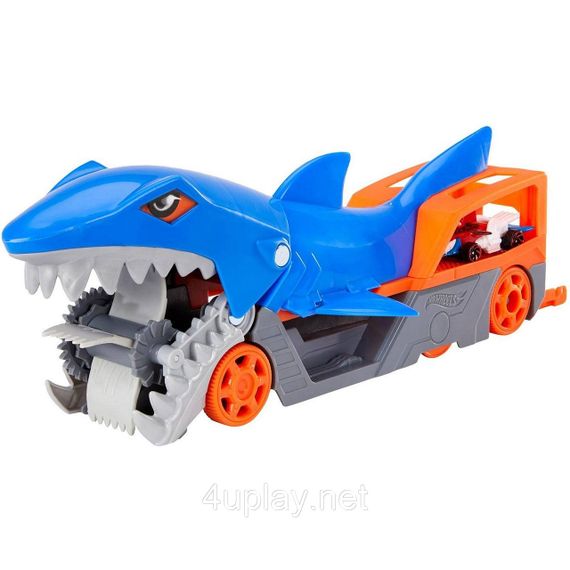 Вантажівка транспортер Хот Вілс Голодна акула / Акуляча паща. Hot Wheels Shark Chomp Transporter | Зображення 3
