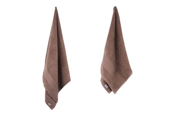 Набір рушників махрових Ardesto Lotus, 50х90см, 70х140см, 2шт, 100% бавовна, какао (ART2357CA) | Зображення 2