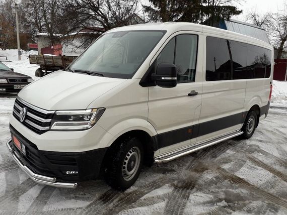 Передній захист ST085 (нерж) для Volkswagen Crafter 2017-2024 рр | Зображення 3