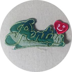 Нашивка на одяг (термо) Pentys 80*37 мм Зелений