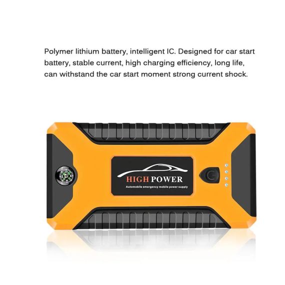 Пускозарядное автомобильное устройство Jumpstarter 27JX 12В/2А с аккумулятором на 99800mAh и фонарём ANS К | Зображення 3