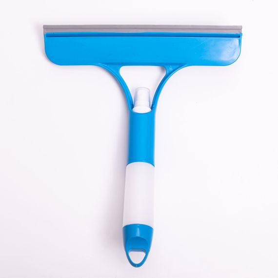 Швабра-щітка з пульверизатором і скребком для миття вікон, дзеркал та гладких поверхонь Блакитна HP-35015-26BL | Зображення 1