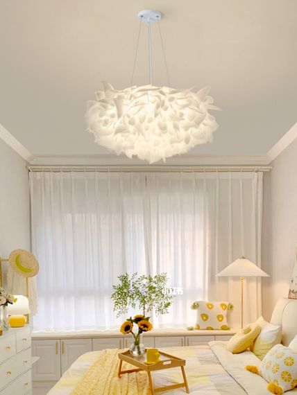 Люстра світлодіодна підвісна LED світильник для квартири на стелю лед 27638 Білий 25-180х50х50 см. | Зображення 1