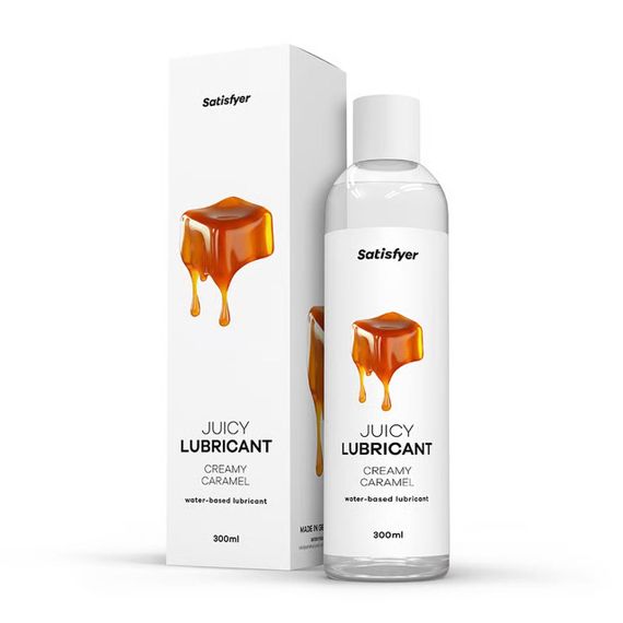 Лубрикант на водній основі Satisfyer Juicy Lubricant Creamy Caramel 300 мл (м'яте паковання!!!) Sex Aura