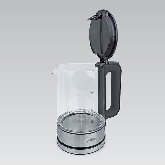 Електрочайник скляний Maestro MR-053-BLACK, 1.7 л, 2200 Вт, з підсвіткою | Зображення 2