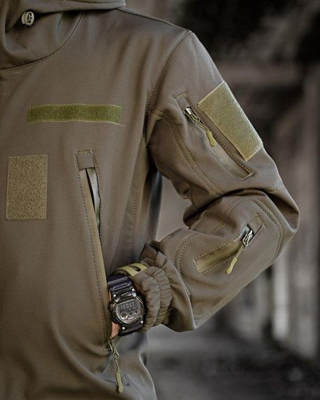 Демісезонна тактична куртка софтшел masad олива | Зображення 4