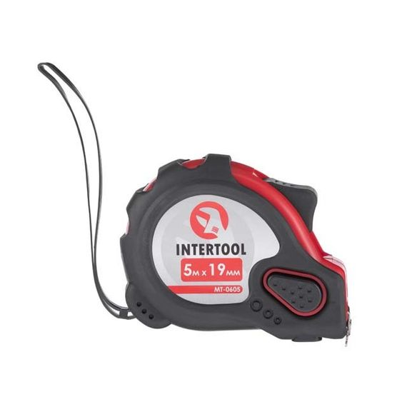 Рулетка сталева з фіксатором 5 м INTERTOOL MT-06051 | Зображення 1