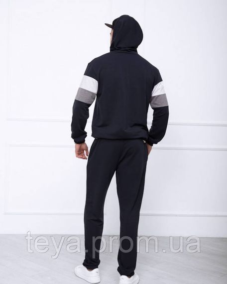 Спортивный костюм цвет темно-синий размеры M, S, XL, 3XL, L, XXL FI_004549 | Зображення 2