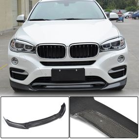 Накладка на передній бампер Карбон V1 (Base) для BMW X6 F-16 2014-2019 рр