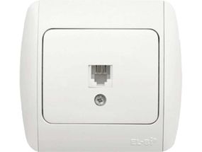 Розетка телефонная евро белая ZENA 500010200221
