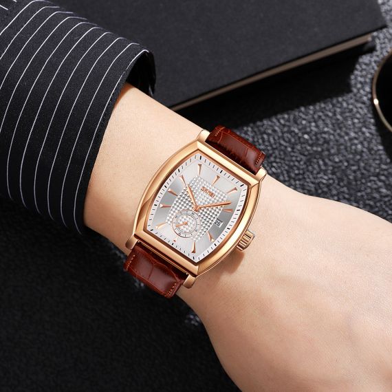 Чоловічий годинник Skmei 9306RGSI Rose Gold-Silver | Зображення 3