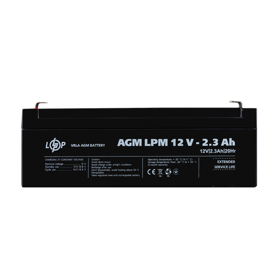 У/Ц Акумулятор AGM LPM 12V - 2.3 Ah