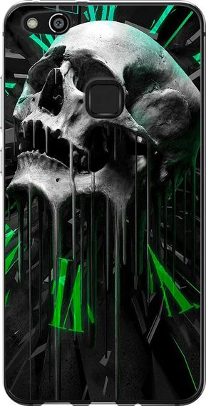 Чехол на Huawei P10 Lite Череп-часы "4100u-896-17620"