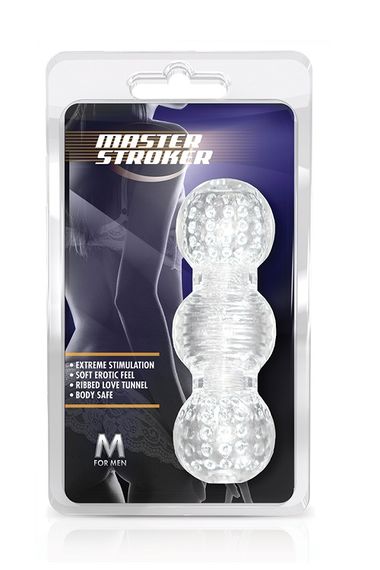 МАСТУРБАТОР M FOR MEN MASTER STROKER CLEAR | Зображення 1