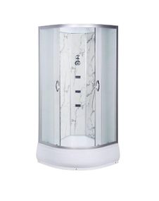 Гідробокс TKF90-30 Білий мармур WG 90x90x215 середній піддон