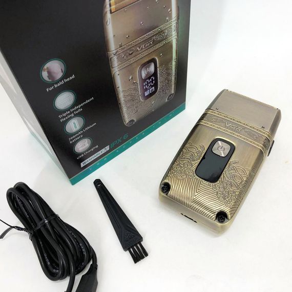 Универсальная аккумуляторная электробритва VGR V-335, Бритвы аккумуляторные, Портативная бритва AF-79 | Зображення 6