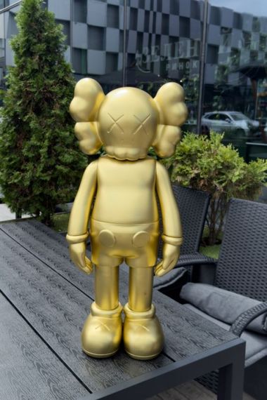 Статуетка Kaws Dissected Companion колекційна фігурка для інтер'єру 70 см золотий kw014 | Зображення 1