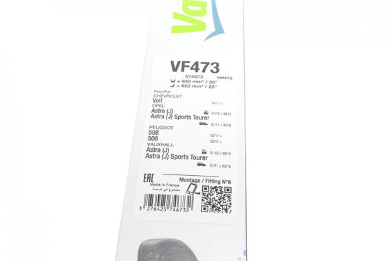 Щетки стеклоочистителя 650 650mm Opel Astra J Peugeot 508 09- 574673 | Зображення 5