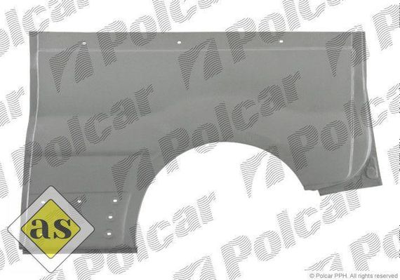 Ремчасть заднього крила ліва Renault Trafic, Opel Vivaro 03.01-12.06 (4cars) арка