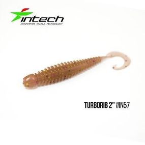 Силіконова приманка, Їстівний силікон Intech Інтеч Turborib 2"12 шт IN57