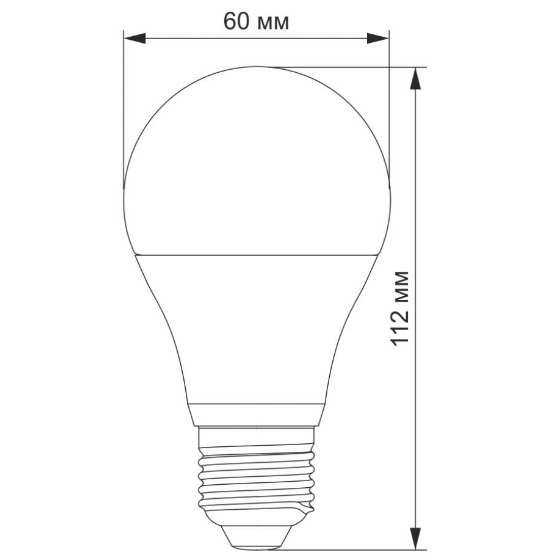 Лампа A60e 8W E27 4100К 220V LED Videx | Зображення 3