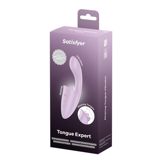 Вагинально-клиторальный вибратор Satisfyer Tongue Expert с язычком Sex Aura | Зображення 4