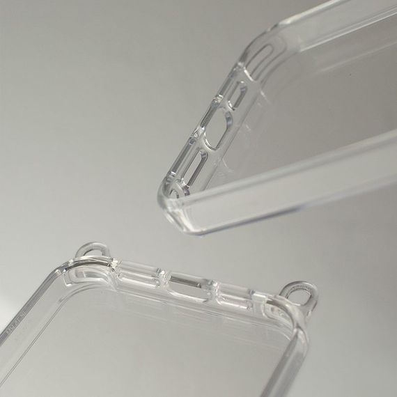 Чохол TPU Transparent with Straps для Apple iPhone 14 Pro Max (6.7") Red / White | Зображення 4