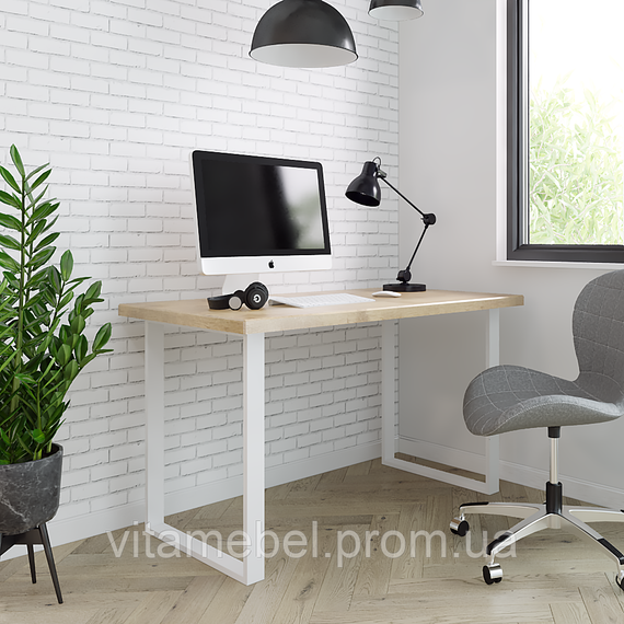 Комплект опор для столу з металу 600×120mm, H=730mm (профільна труба: 60x20mm)