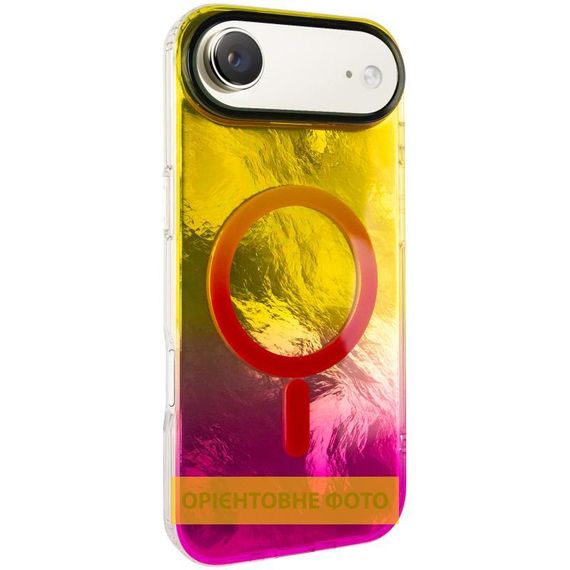 Чохол TPU Shiny Mountain (MagFit) для Apple iPhone 17 Air (6.6") Green / Blue Yellow / Pink