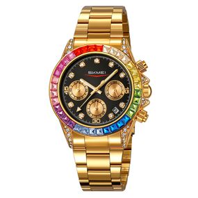 Класичний жіночий годинник Skmei 2352GDBK Gold-Black