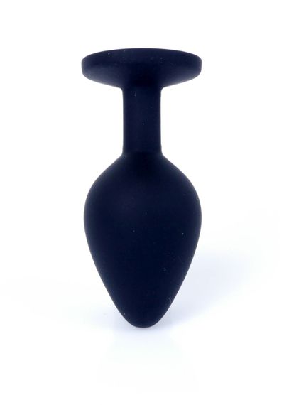 Анальна пробка - Jewellery Silicone Black Plug M Pink | Зображення 5