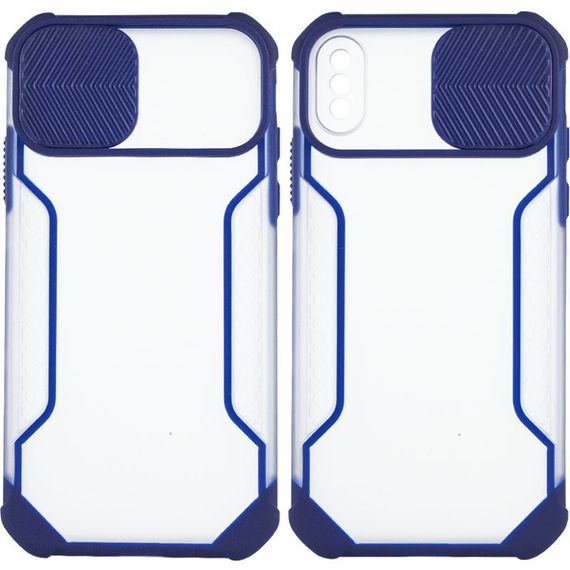 Чехол Camshield matte Ease TPU со шторкой для Apple iPhone XS Max (6.5") Синий