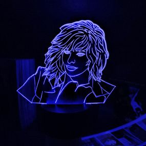 Акриловый светильник-ночник Mylene Farmer 2 синий tty-n002179