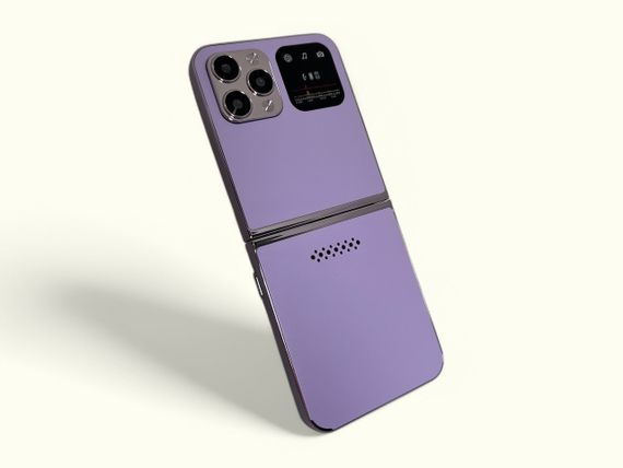 Кнопковий мобільний телефон розкладачка AIEK I16 Max на 4 сім карти Phiolet | Зображення 3