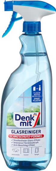 Спрей для мытья окон и зеркал Denkmit Glasreiniger, (1 л) Германия