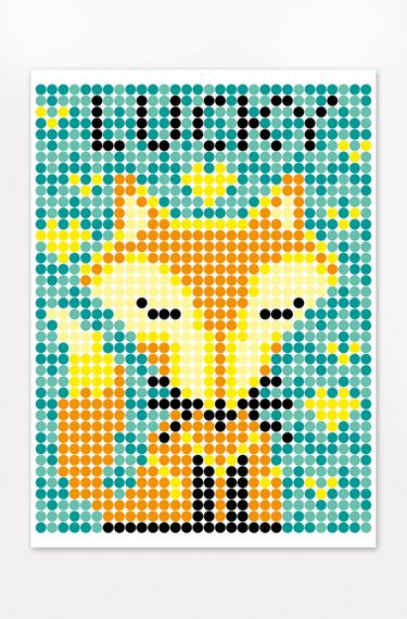 Картина за номерами стікерами в тубусі "Лисичка" 1200 стікерів. 1838, 33х48 см | Зображення 2