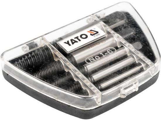 Набір екстракторів зламаних болтів 3-14мм 6 штук YATO YT-0590