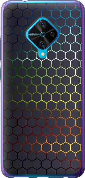 Чехол на Vivo V17 Переливающиеся соты "498u-1819-17620"